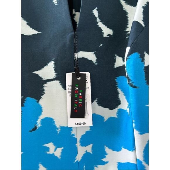 Milly Sleeveless Watercolor Floral Print Racerback Mini Dress Women's Size 12 - Picture 10 of 10